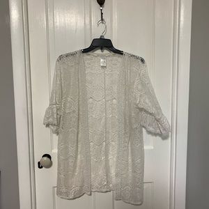 Lace swimsuit cover up.